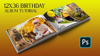 How Create a 12x36 Birthday Album Sheet screenshot 5