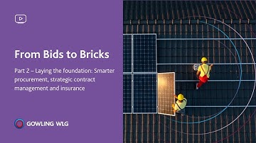 From Bids to Bricks Part 2 – Laying the foundation