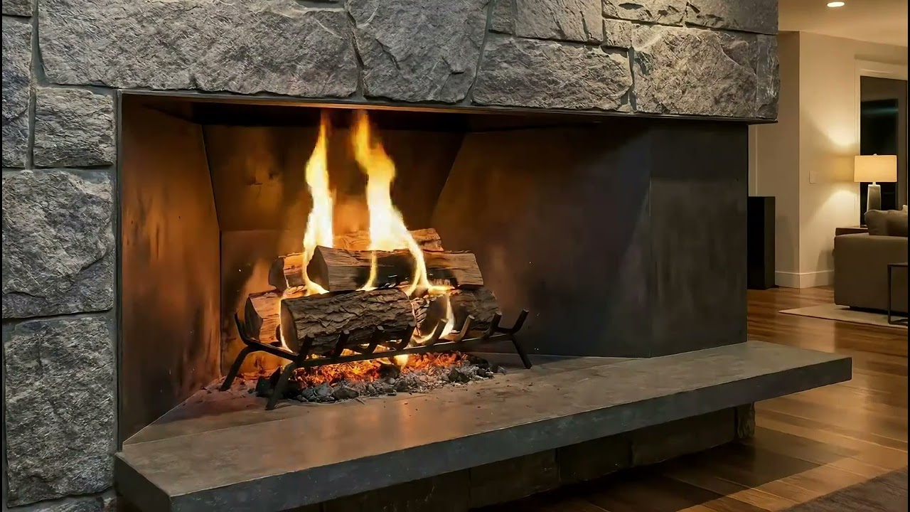 Warm Fireplace Ambience 🎄 Relaxing Christmas and Fireplace Ambience for Focus & Calm
