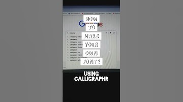 MAKE YOUR OWN FONT Using #Calligraphr #shadowlettering #lettersbyangelica