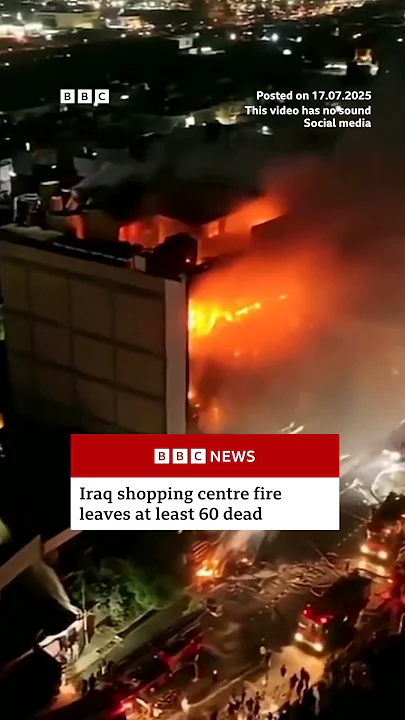 At least 60 people have been killed in a shopping centre fire in Iraq, officials have said. #BBCNews