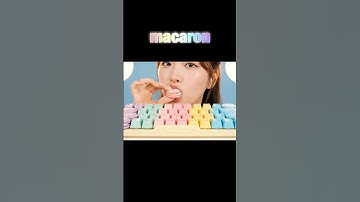 💕🎧Macaron keyboard eating mukbang ASMR #asmr #mukbang #aiasmr #satisfying