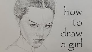 how to draw a girl how to draw a head
