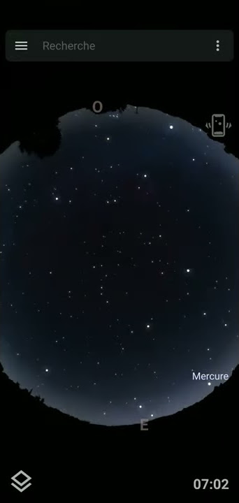 Starlinks train in Stellarium Mobile Plus