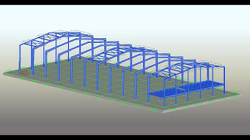 Advance steel _ How to create the bracing for Roof of Workshop