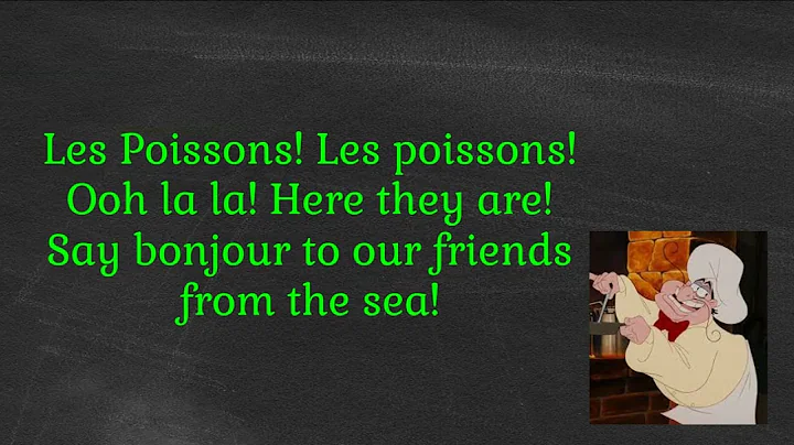 Les Poissons Accompaniment Track Little Mermaid Jr