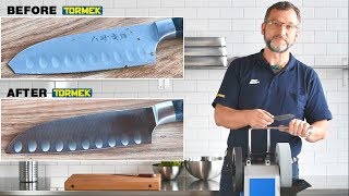 Restoring a broken Japanese Kitchen Knife with Tormek T-8