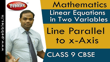 Line Parallel to x-Axis : Linear Equations | Mathematics | Class 9 |CBSE Syllabus