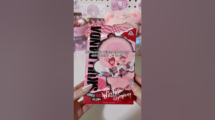 #skullpanda winter symphony plush blind box 🤍 #popmart#unboxing #kawaii #blindbox #asmr #fyp#sanrio