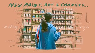 NYC Diaries • what i've been up to, art supply haul, stress management etc ☕