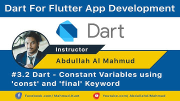 #3.2 Dart - Constant Variables using 