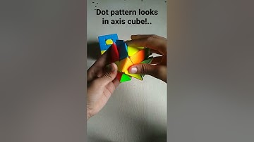 3x3 vs Axis cube..(Dot pattern)..Danger ⚠️ #shorts