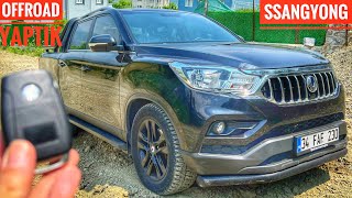 SSANGYONG İLE BAHÇEMİZE GİTTİK | MUSSO GRAND OFFROAD TEST | HAFİF ARAZİ | VLOG