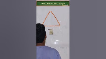 move 3 sticks and make 3 triangles #brain #logical thinking #IQ testing #test your brain#mind