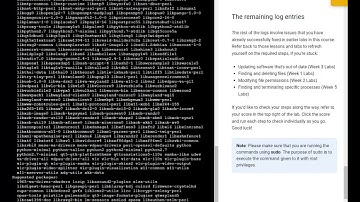 Using Logs to Help You Track Down an Issue in Linux Coursera July 2022