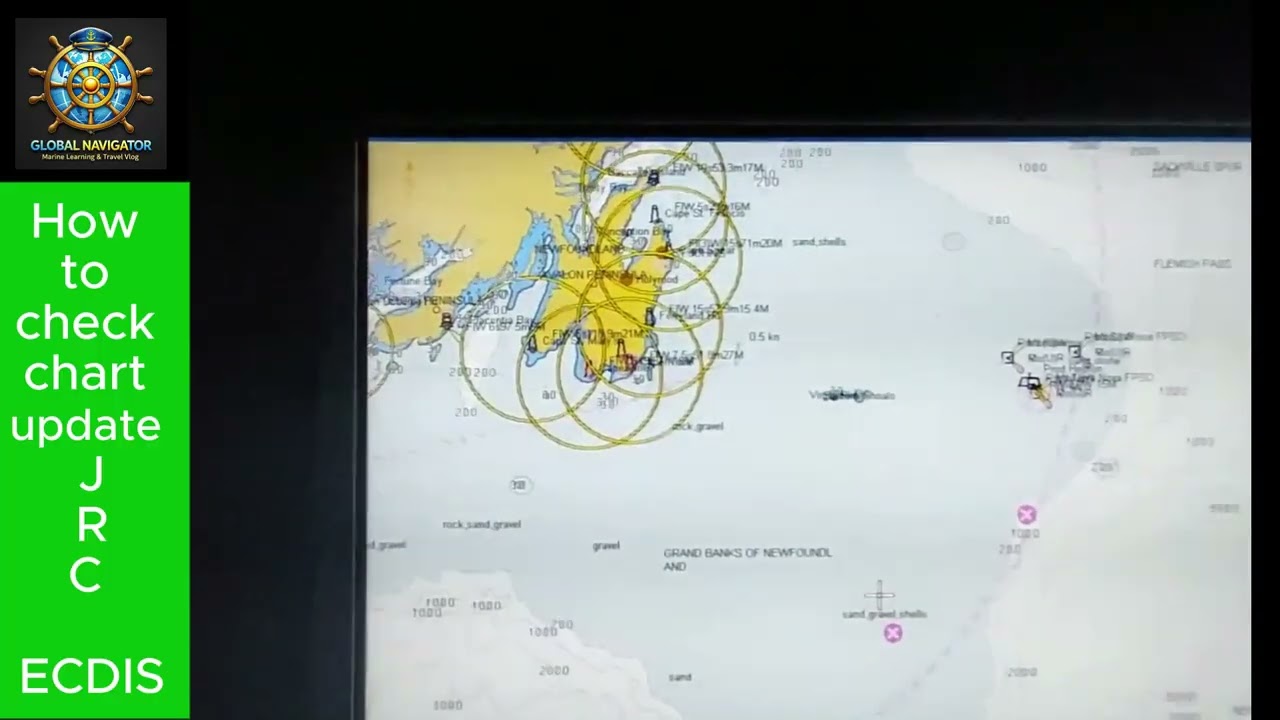 How to check chart update on JRC ECDIS