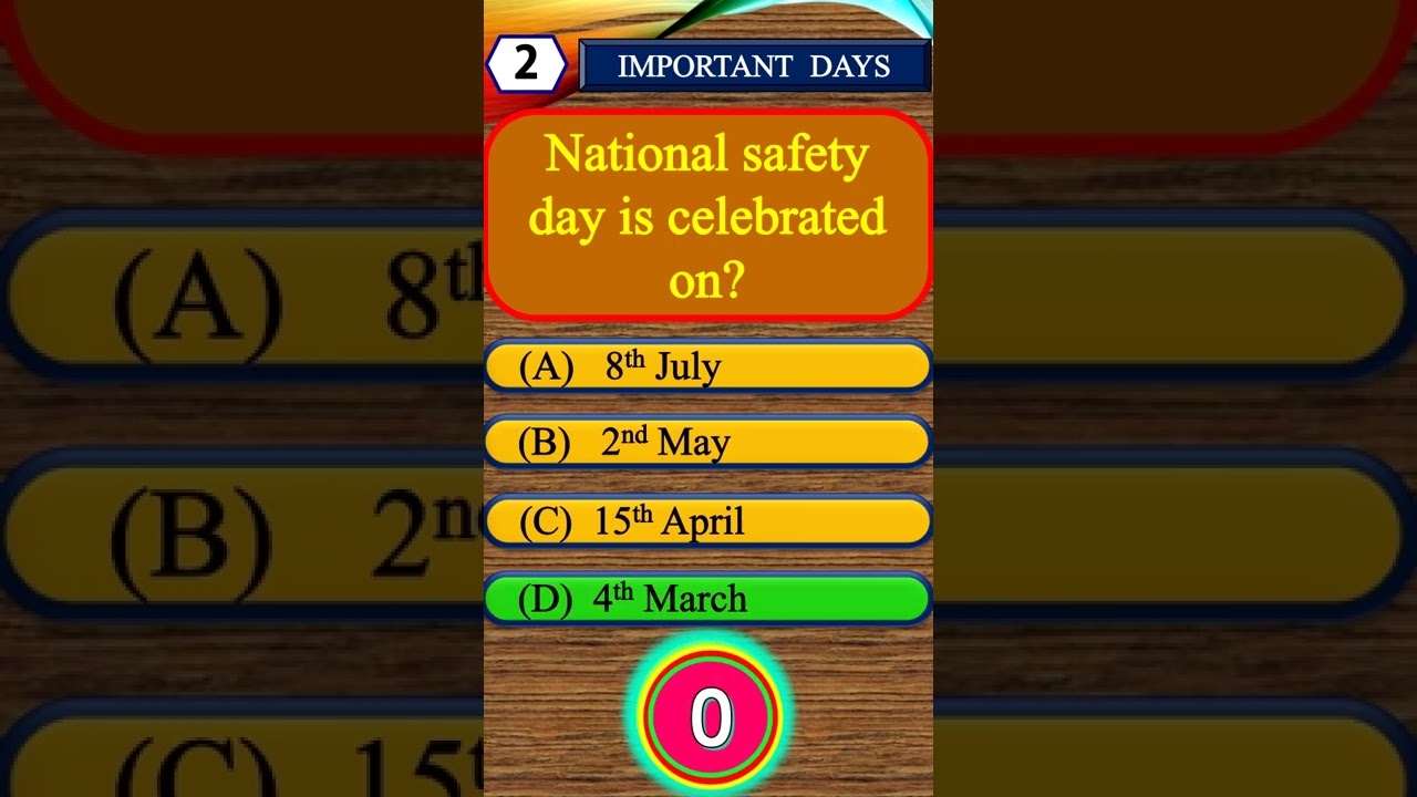 Important days and dates | national and international days for all competitive exams #important #day