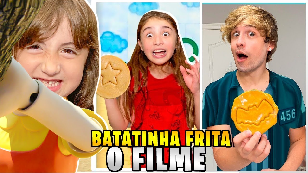 O FILME - ROUND 6 NA VIDA REAL! BATATINHA FRITA e JOGO DO BISCOITO em FAMÍLIA! Pai Também Vloga