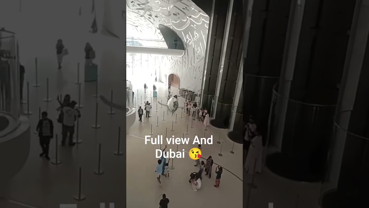 Dubai museum future And downtown Burj Khalifa 