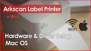 How to print shipping label to WiFi label printer from Mac computer wirelessly (Connection &amp; Driver)