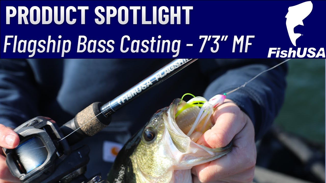 FishUSA Flagship Bass Casting Rod - 7'3 Medium Fast - When To Use It 