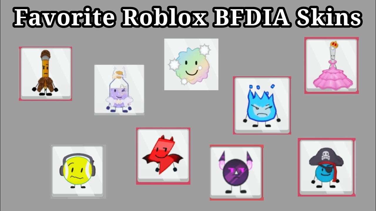 Top 30 Favorite Roblox BFDIA Skins