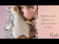 How to Sew the Wings to the Goose’s Body | Knitted Goose Tutorial