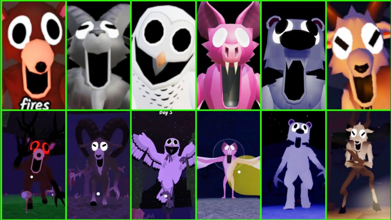 Roblox 99 Nights In The Forest: Deer Vs Ram Vs Owl Vs Bat! Epic Jumpscares