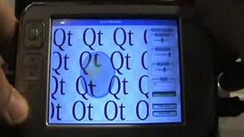QTablet application framework running on N800