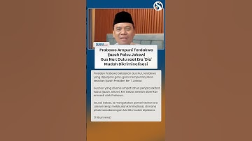 PRABOWO AMPUNI Terdakwa Ijazah Jokowi, Gus Nur: Dulu Mudah Dikriminalisasi