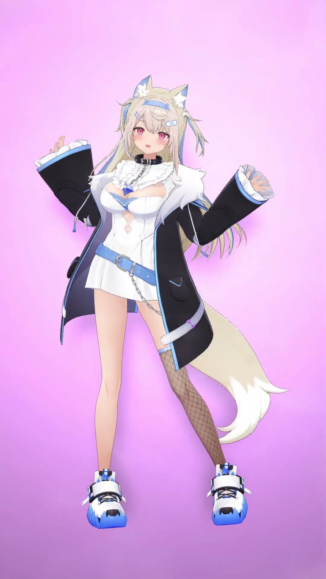 I'm FUWAWA!! ?? what do you like about my fluffy dancing? ✨️ BAU BAUー！！ #FUWAMOCO #shorts #ホロライブ