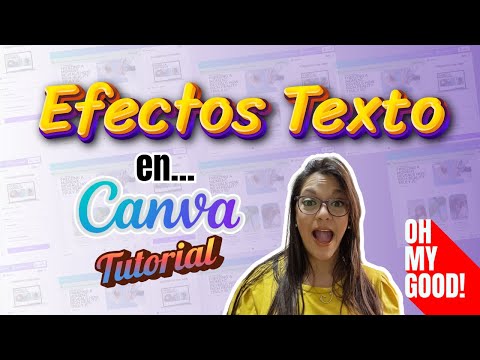 ✨Efectos TEXTOS en CANVA, añade creatividad a tus diseños