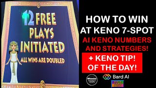 HOW TO WIN! AT KENO! #shorts #youtube #keno #slots #casino #viral #youtubeshorts #youtuber   AI Keno