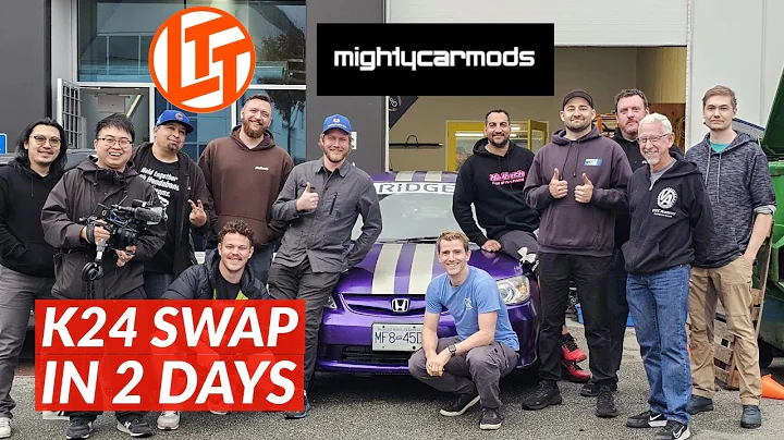 From Ick to SICK! Linus Tech Tips and Mighty Car Mods K24 7th Gen Plouffe Civic Swap