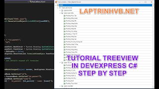 Tutorial Treeview Devexpress C# Winform | Laptrinhvb.net