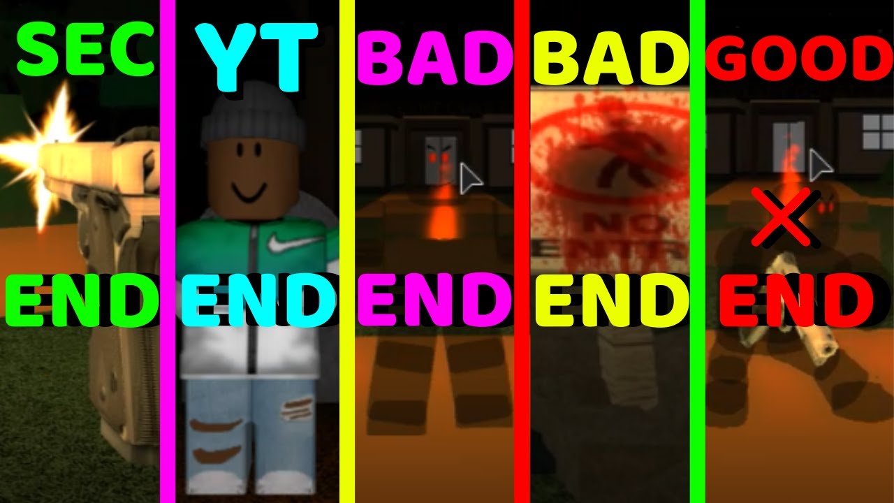 Roblox All 5 Endings Bootcamp Youtube