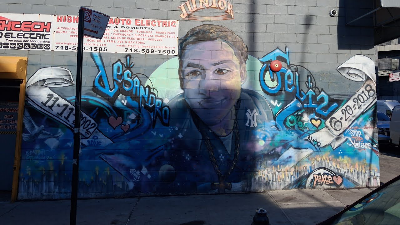 Junior Guzman Mural E.184th St & Bathgate Ave BX 🗽🗽