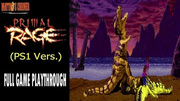 Sauron Conquers the Urth | Primal Rage (PS1 version) FULL GAME PLAYTHROUGH