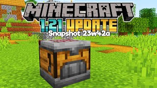 First Look At The Crafter! ▫ Minecraft 1.21 Update, Snapshot 23w42a ▫ Creative \& Survival Gameplay