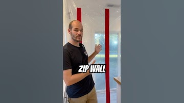 Zip Wall easily set up a wall of plastic #dustcontrol