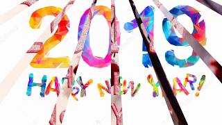 Happy New Year 2019 3D gif Wish Whatsapp Status 2019 Happy New Year My Dear Friend s
