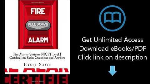 Fire Alarms Systems NICET Level 1 Certification Exam Questions and Answers