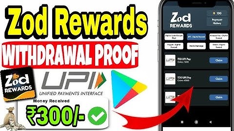 Zod Rewards App Withdrawal Proof 🤑💯 Zod Rewards App Real Or Fake 🤯💥 Money Earning App Online