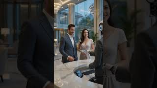 🤖🏨 The World's First AI Robot Managing a Luxury Hotel! #shorts #viral #viralvideo #trending #reel