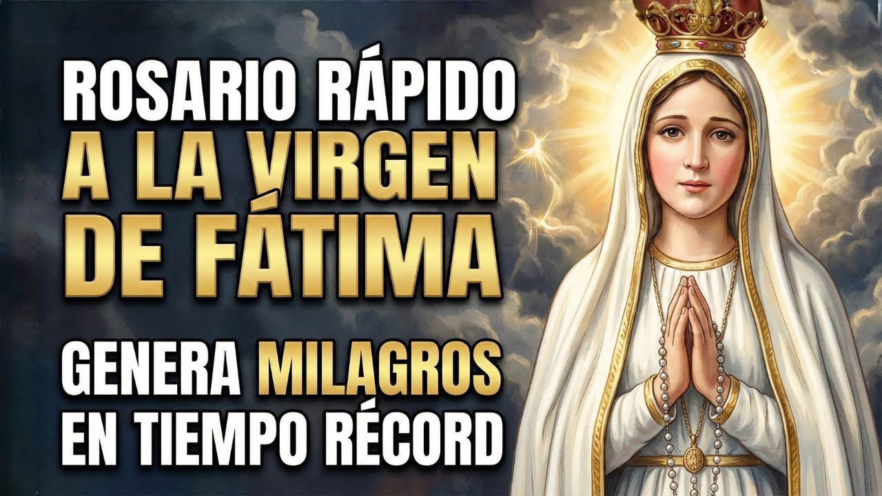 ¡NO FALLA! Este Rosario Rápido a la Virgen de Fátima GENERA Milagros en Tiempo Récord.