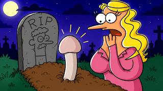 She Thought Her Husband Was Alive Again... | Thick-Necks Funny Cartoon She Thought Her Husband Was Alive Again... | Thick-Necks Funny Cartoon
