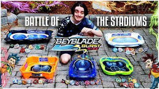 THE BATTLE OF THE STADIUMS 2020! HYPERSPHERE HASBRO EDITION BEYBLADE BURST RISE EPIC MARATHON