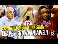 Zion Williamson Dunk Show Leaves Crowd in Awe! 35/8 in Front of Roy Williams!