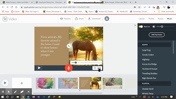 Adobe Spark Video: Record your voice and share