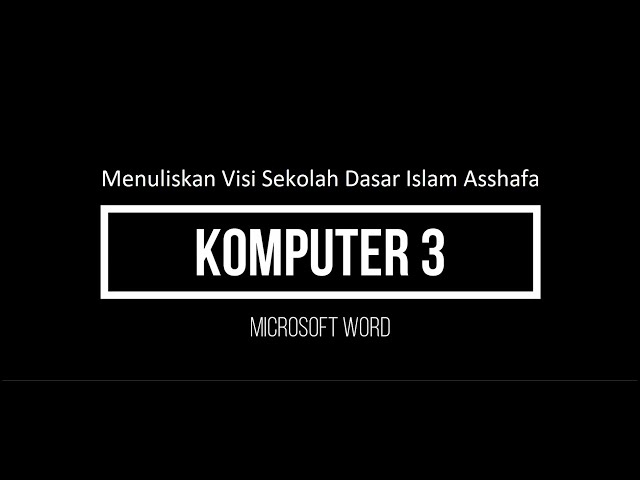 Belajar Microsoft Word (Membuat Dokumen) class=